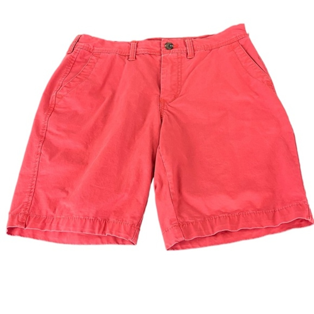 Aeropostale Shorts Mens Size 29 Coral Pink Flat Front Chino (415)